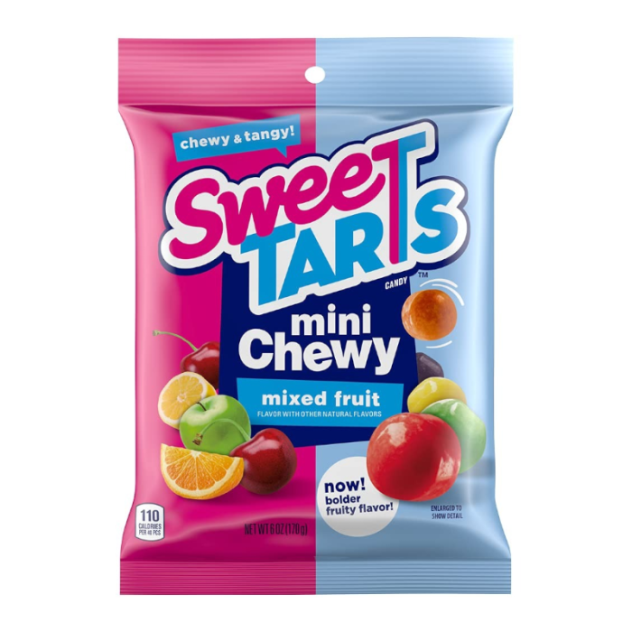 SweeTarts Mini Chewy Peg Bag 170g - Out of Date